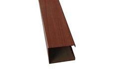 Wood grain aluminum channel